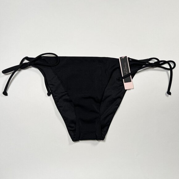 Victoria Secret 38C L Bombshell Push Up Bikini Top Side Tie Bottom Set Black - Picture 4 of 6